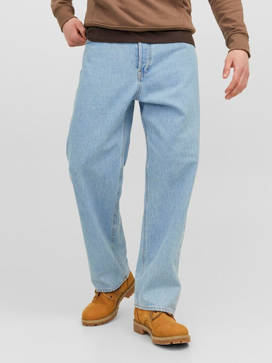 Ανδρικό Παντελόνι Τζιν με Loose Baggy Εφαρμογή Μπλε