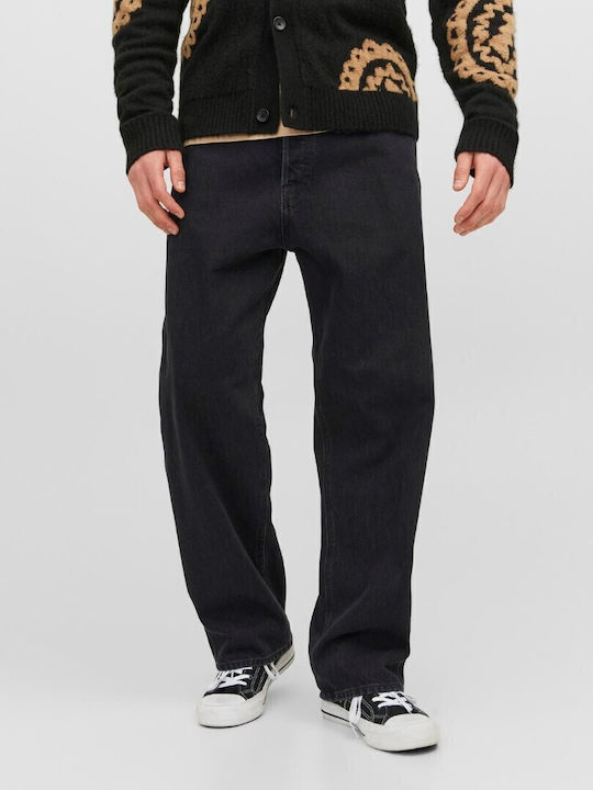 Ανδρικό Παντελόνι Τζιν με Loose Baggy Εφαρμογή Black