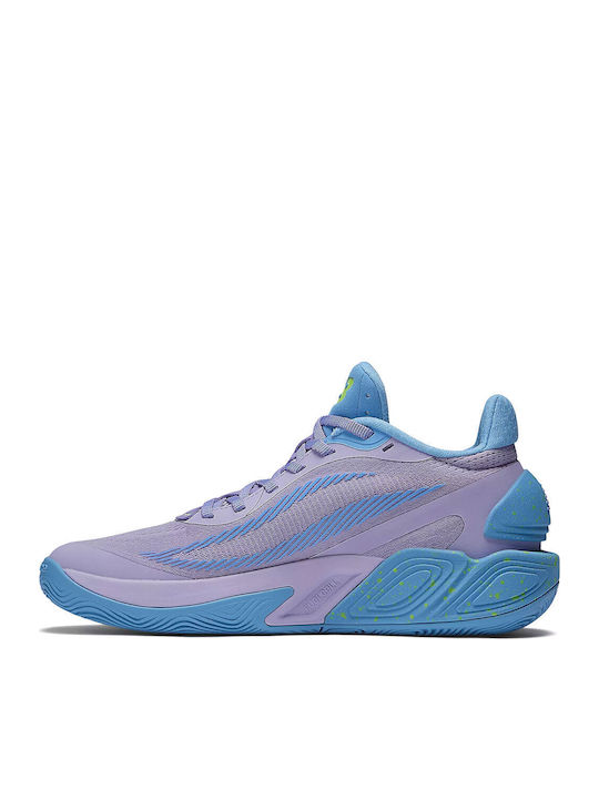 Two WXY V5 Low Purple Basketball Shoes