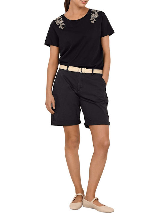 Soya Concept Women's Black Bermudas