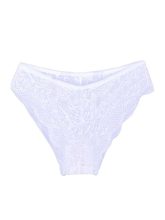 Siya Miting Δαντελένιο Σετ Εσωρούχων Bralette με Slip Λευκό