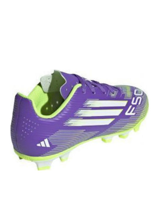 F50 Club Fg Mg Jr Kids Molded Soccer Shoes Purple