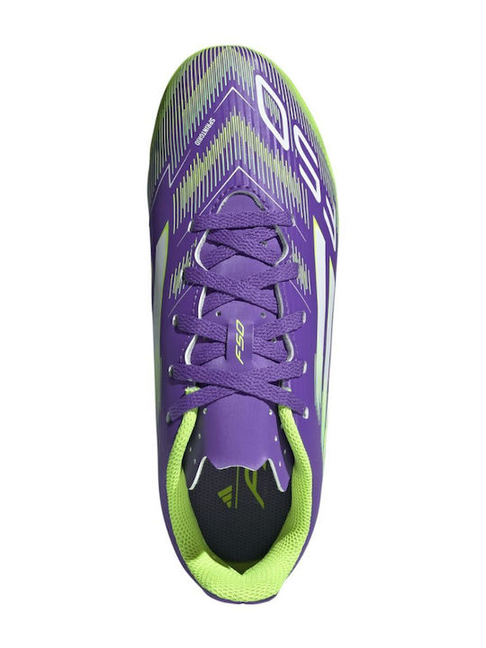F50 Club Fg Mg Jr Kids Molded Soccer Shoes Purple
