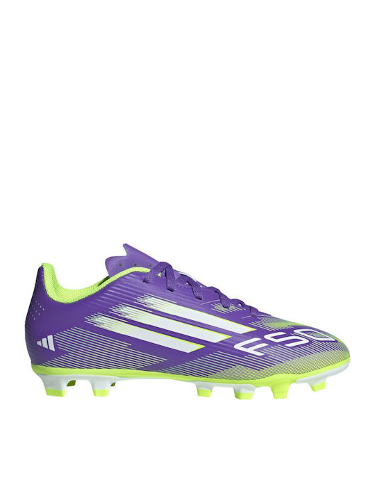 F50 Club Fg Mg Jr Kids Molded Soccer Shoes Purple