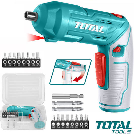 Total TSDLI0442 Κατσαβίδι Μπαταρίας 4V 1x1.5Ah
