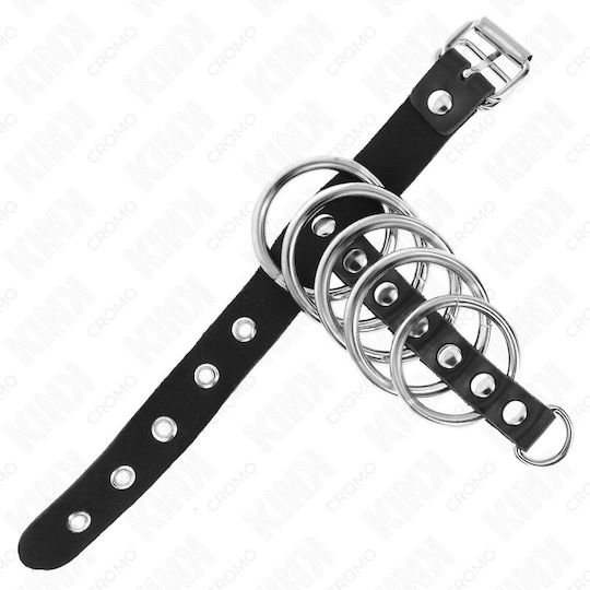 Kink Ring Schwanz Leder Schwarz