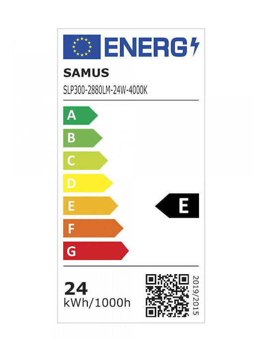 Lustră LED Samus SLP300-2880lm-24W 4000K Clasa Energetică E Albă