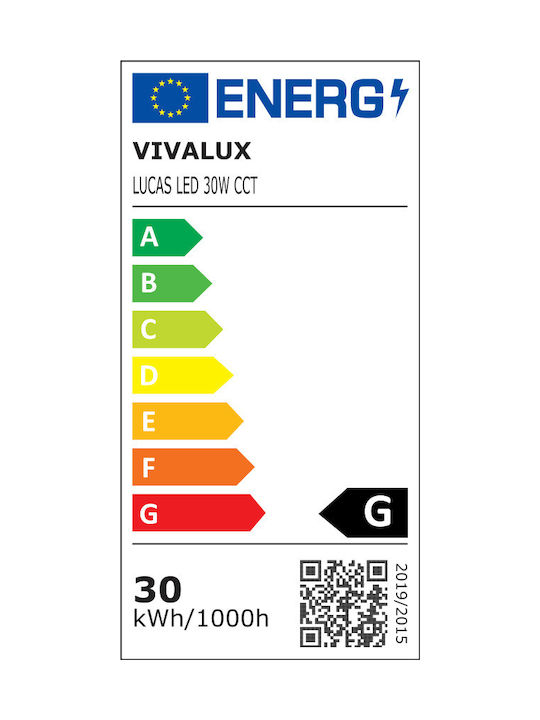 Vivalux Таванно осветление 90бр Черен с Вграден LED