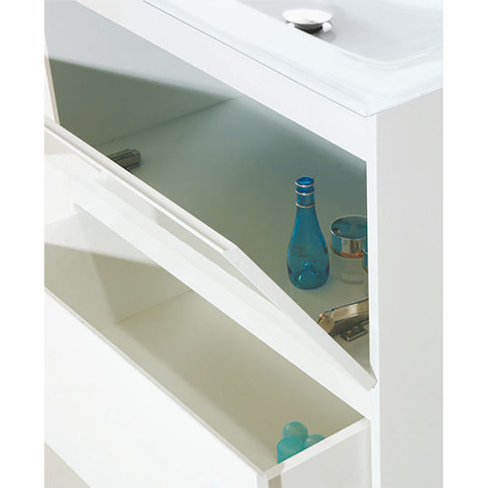 Pro Bagno Πάγκος χωρίς Νιπτήρα Λευκό Pro Bagno Πάγκος χωρίς Νιπτήρα Λευκό