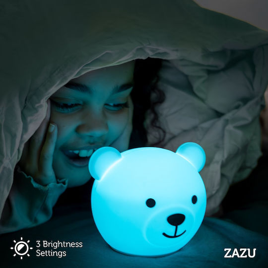 Zazu Nursery Night Light Bor The Bear Usb White