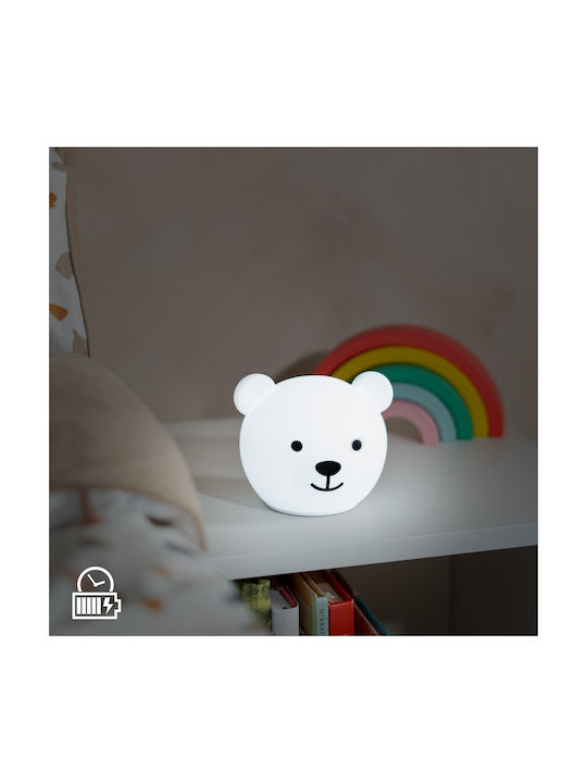 Zazu Nursery Night Light Bor The Bear Usb White