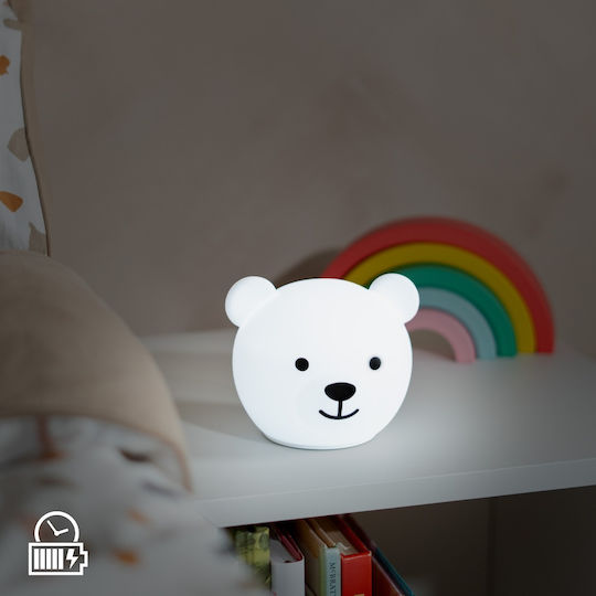 Zazu Nursery Night Light Bor The Bear Usb White