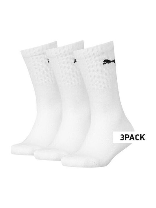 PUMA Athletic Kids' Long Socks White 3 Pairs