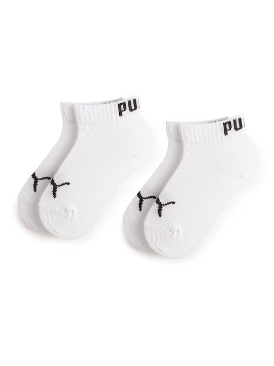 PUMA Дълги детски спортни чорапи Quarter Бели 3 Чифта