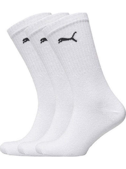 PUMA Athletic Kids' Long Socks White 3 Pairs