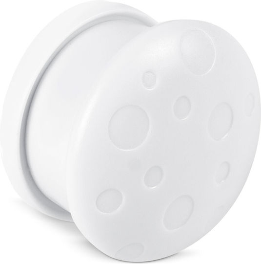Ricokids Siguranță de protecție pentru ușă cu autocolant din Plastic în Culoare Alb 8buc