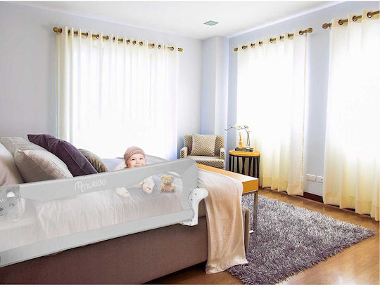 Nukido Bed Rail Guard with Screws, βιδωτό, βιδωτο made of Metal in Gray Color 150x42cm 1pcs