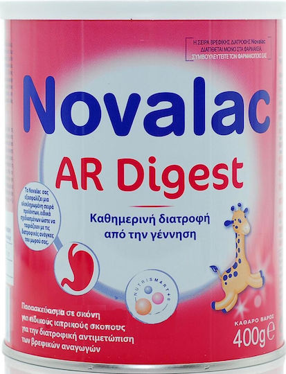 Novalac Αντιαναγωγικό Γάλα σε Σκόνη AR Digest + για 0+ Μηνών 400gr