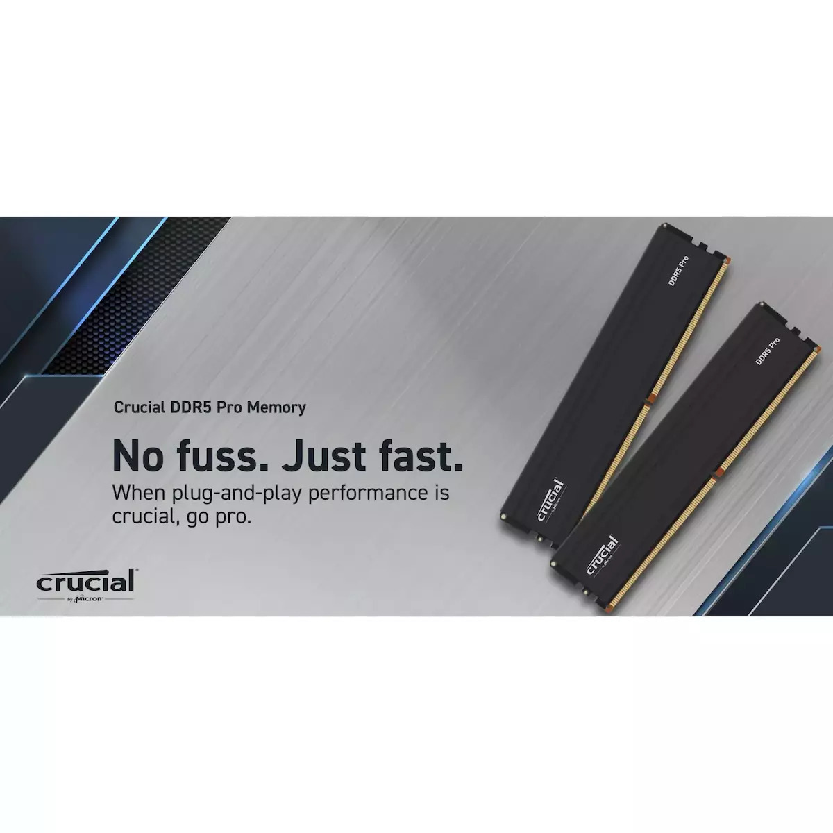 Crucial Pro 32GB DDR5 RAM cu 2 module (2x16GB) și Viteză 5600