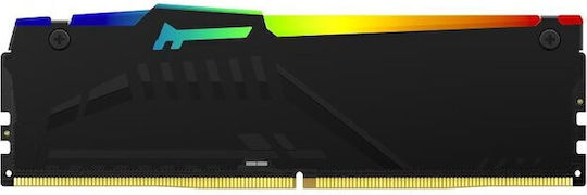 Kingston FURY Beast RGB DDR5 64GB RAM με 2x32GB Modules και Ταχύτητα 6000 για Desktop