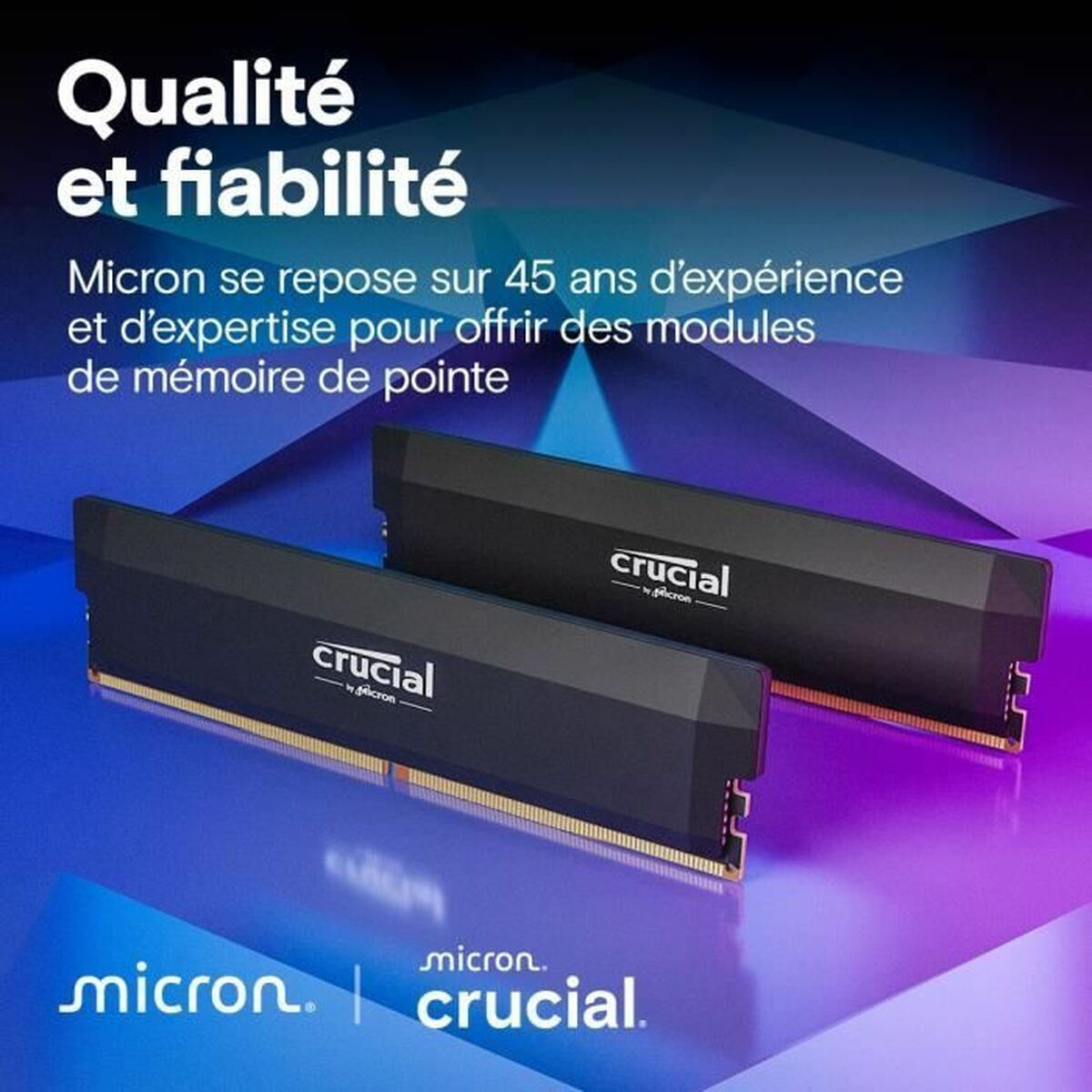 メモリー Crucial DDR5 Pro 32GB (CP16G64C38U5W) Crucial Pro 32GB DDR5 RAM cu 2 module (2x16GB) și Viteză 6400