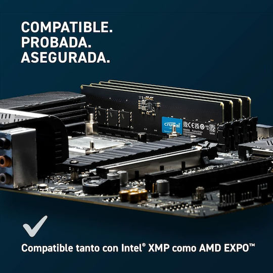 Crucial 32GB DDR5 RAM cu 2 module (2x16GB) și Viteză 5600 pentru