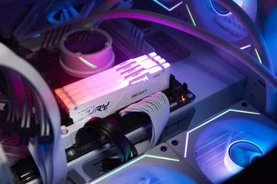 Kingston FURY Beast RGB DDR5 32GB RAM με 2x16GB Modules και Ταχύτητα 6000 για Desktop