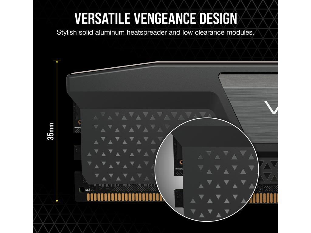 Corsair Vengeance DDR5 64GB RAM με 2x32GB Modules και Ταχύτητα 5200 για Desktop