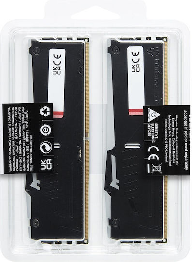 Kingston Fury Beast RGB DDR5 64GB RAM with 2x32GB Modules and Speed 5600 for Desktop
