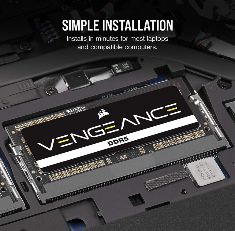 Corsair Vengeance 32GB DDR5 RAM cu 2 module (2x16GB) și Viteză