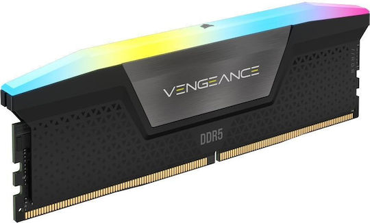 Corsair Vengeance RGB DDR5 64GB RAM with 2x32GB Modules and Speed 6400 for Desktop