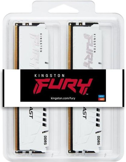 Kingston Fury Beast 64GB DDR5 RAM с 2 модула (2x32GB) и Скорост 6000 за Настолен Компютър