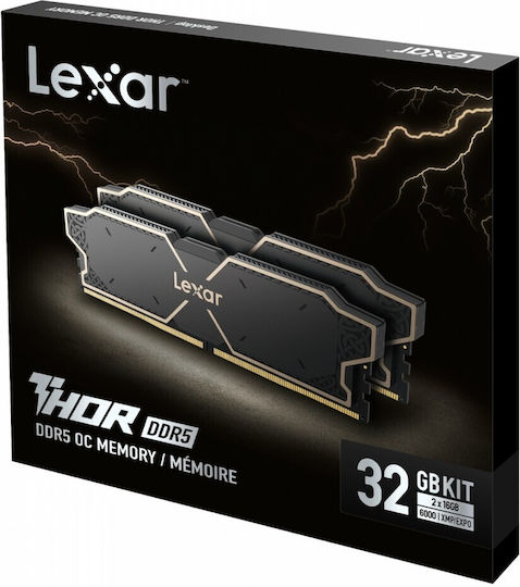 Lexar THOR DDR5 32GB RAM με 2x16GB Modules και Ταχύτητα 6000 για Desktop