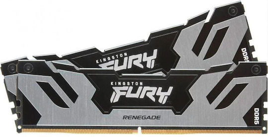 Kingston Fury Renegade Silver DDR5 32GB RAM with 2x16GB Modules and Speed 7200 for Desktop