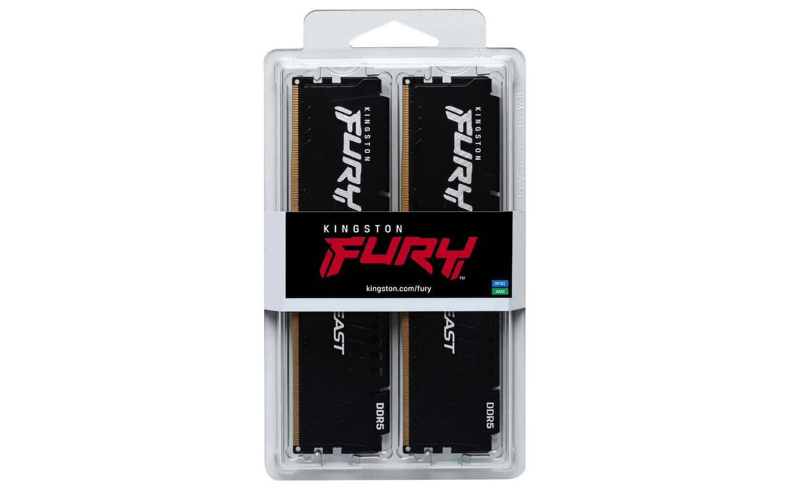 Kingston Fury Beast DDR5 64GB RAM με 2x32GB Modules και Ταχύτητα 5200 για Desktop
