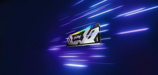 Kingston Fury Renegade RGB DDR5 64GB RAM with 2x32GB Modules and Speed 6000 for Desktop