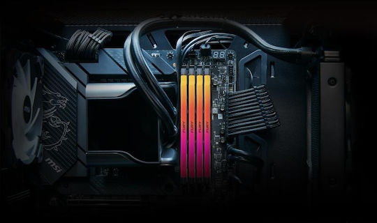 Kingston Fury Renegade RGB DDR5 64GB RAM with 2x32GB Modules and Speed 6000 for Desktop