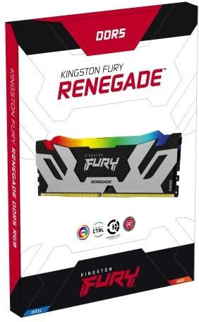 Kingston Fury Renegade RGB DDR5 64GB RAM with 2x32GB Modules and Speed 6000 for Desktop