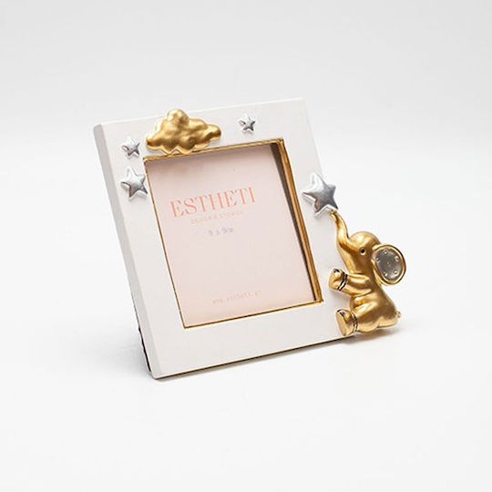 Eurolamp Elephant Παιδική Κορνίζα Λευκή 9x9cm