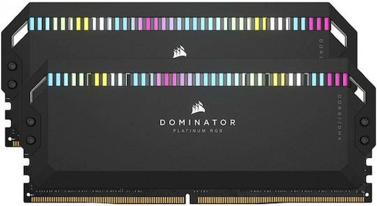 Corsair Dominator Platinum RGB 32GB DDR5 RAM cu 2 module (2x16GB