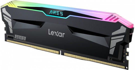 Lexar Ares RGB DDR5 32GB RAM with 2x16GB Modules and Speed 6800 for Desktop