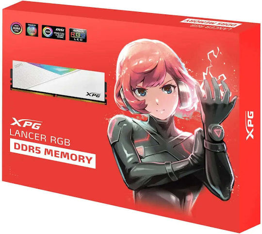 Adata XPG Lancer RGB 32GB DDR5 RAM cu 2 module (2x16GB) și Viteză 6400 pentru Desktop