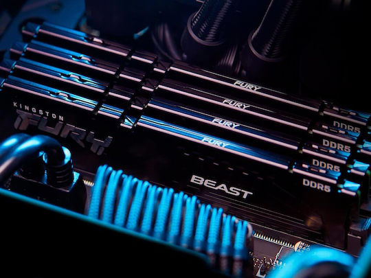 Kingston Fury Beast DDR5 16GB RAM με 2x8GB Modules και Ταχύτητα 5600 για Desktop