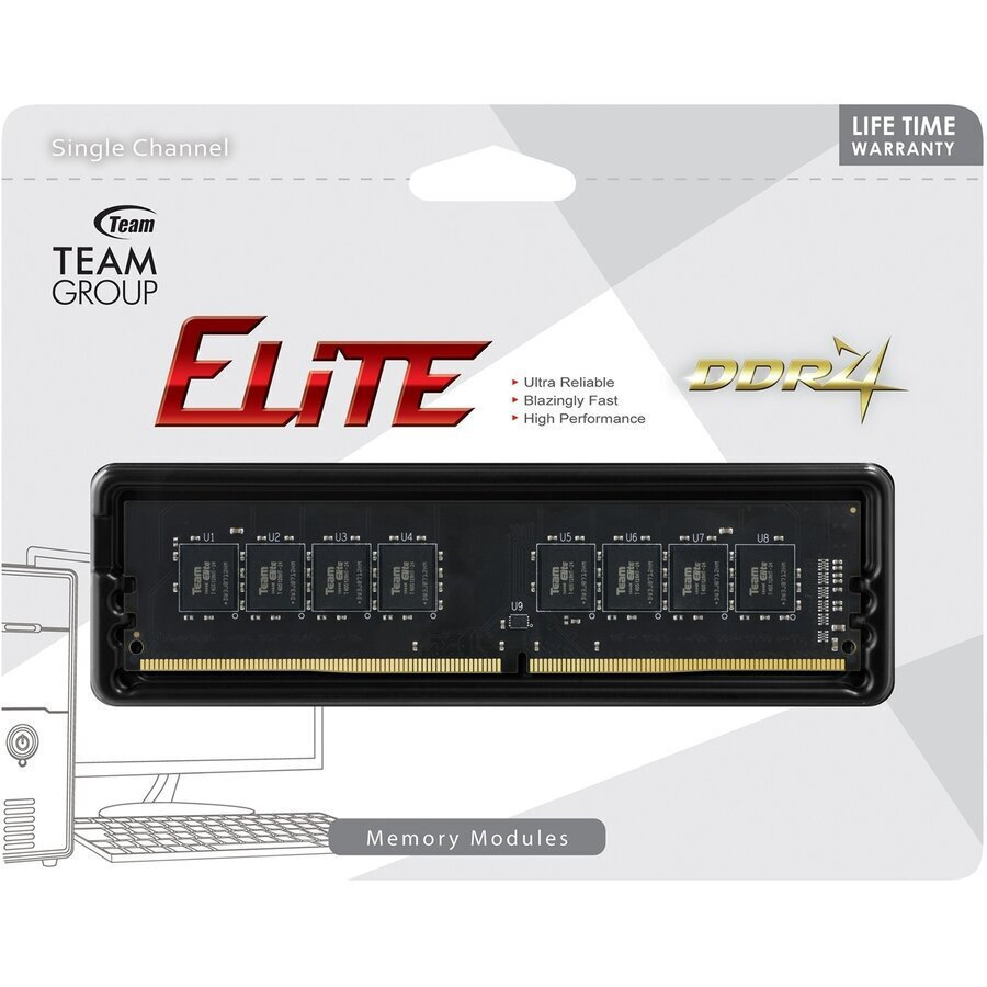 TeamGroup Elite 16GB DDR4 RAM cu Viteză 3200 pentru Desktop