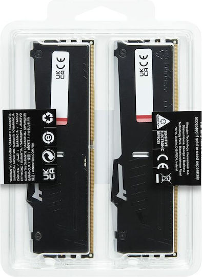 Kingston Fury Beast RGB DDR5 16GB RAM with 2x8GB Modules and Speed 5600 for Desktop