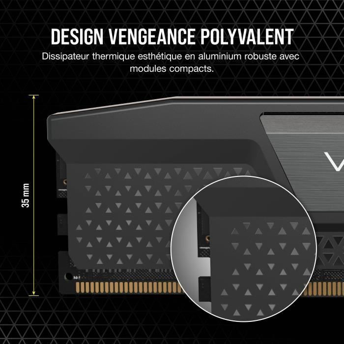 Corsair Vengeance 32GB DDR5 RAM cu 2 module (2x16GB) și Viteză