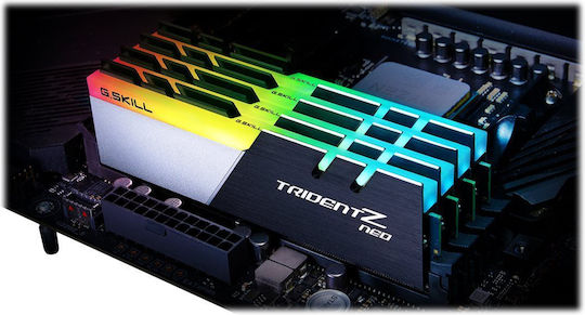メモリー G.SKILL 32GB 3600MHz DDR4 TRIDENT Z NEO G.Skill Trident Z Neo 32GB DDR4 RAM cu 4 module (4x8GB) și Viteză