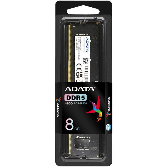 Adata 8GB DDR5 RAM cu Viteză 4800 pentru Desktop (AD5U48008G-S
