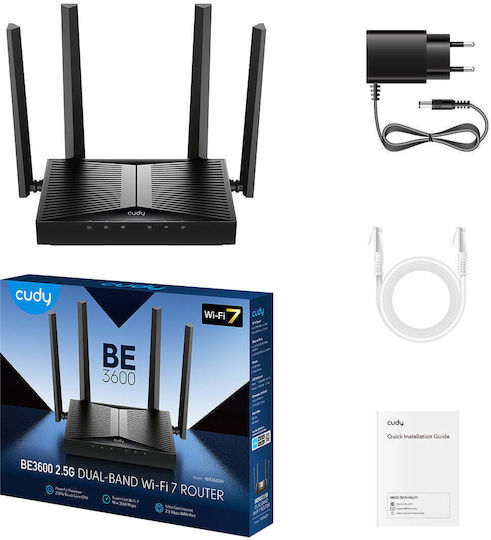 Cudy WR3600H v1 Wireless Router Wi‑Fi 7 with 4 Gigabit Ports