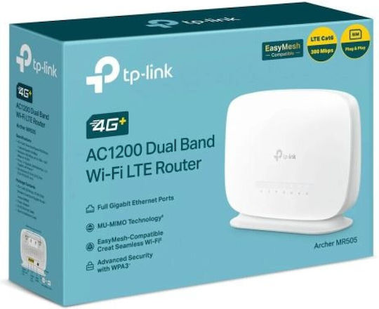TP-LINK Archer MR505 v1 Безжичен 4G Wi-Fi 5 - Wi-Fi 5 с 3 Порта Gigabit Ethernet